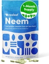 Pure Herbal Neem Leaf קפסולות - 180 Count 330 מ"ג - לא תוספות - טבעוני