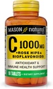 MASON NATURAL C 1000 MG Plus Rose HIPS ו BIOFLAVONOIDS