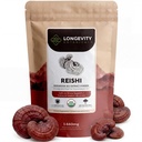 Longevity הבוטנים אורגני Reishi Mushroom אבקת 100g | ריכוז 10:1 Ratio | 100% פירות גופים | Lingzhi (Ganoderma lucidum) טבעי תוסף עבור Immune, Stress & Sleep Support תמיכה תמיכה