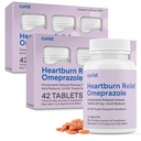 Curist Omeprazole 20mg טבליות Bulk Pack - 84Count נדחה-Release Tablets - Acid Reflux Medicine for Heartburn Relief (2 Pack of 42 Tablets - 84 Total)