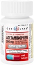 Gericare תוספת כוח Acetaminophen 500 מ"ג שחרור מהיר Gelcaps, כאב הקלה 100 הרוזן (pack של 1)