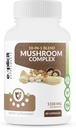 תוסף מלא Mushroom עם 10 מטבולי חילוף ותבלינים (Cordyceps, Reishi, Shiitake, Lions Mane, Maitake, טורקיה Tail, Chaga, רויאל השמש, White Button, Black Fungus Mushroom) - 60 Capses Mushroom