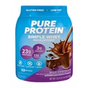 חלבון טהור פשוט אבקת חלבון Whey, Gluten Free, 23G חלבון, שוקולד עשיר, 1.6lbs