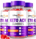 (3 Pack) Ultra Quick Keto ACV Gummies, Ultra Quick Keto ACVmies Weight Loss Support, Natural Keto+ACV, Premium Keto Plus ACV פורמולה, Apple Cider Vinegar Gummy, רשמי Ultra Quickck (180 מסטיקנים)