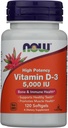 Now Foods D3 5000 IU בשמן זית, 120 CT