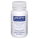 Pure Encapsulations Chromium (Picolinate) 500 mcg - עבור Lipid & Carbohydrate Metabolism* - מינרלים תוספת - תוספת גבוהה Chromium - טבעוני וגלוטן חינם - 60 קפסולות