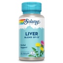 SOLAR Liver בלגן SP-13 - תמיכה צמחית מסורתית עם מגש חלב, Dandelion Root, Burdock, Kelp, Peppermint ו- Trace מינרליםs - 60 ימים להבטיח, 100 משרתים, 100 VegCaps
