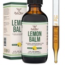 תוספות עץ כפולות אורגני לימון Balm Tincture - עבור Digest & להירגע 590 מ"ג - 2FL OZ, 120 משרתות (עדיף Absorbed Than כמוסות, גדול עבור לימון בלם תה)