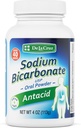 דה לה קרוז Pure Sodium Bicarbonate - USP כיתה ביקרבונט של סודה - 100% Pure Baking Soda - אלומיניום צמחייה חינם עבור לבבורן & Indigestion - ארוז בארה"ב, 4 OZ.