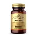 Solgar Chelated Copper, 100 טבליות - Essential for Collagen Formation - Highly Bioavailable Form - תומך ב- Connective Tissue - Non-GMO, טבעוני, Gluten Free, Milk, כשר - 100 משרתים
