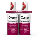 Cystex Urinary Tract זיהום תמיכה ומניעתן - Cranberry Prebiotic תוספת עם D-Mannose & ויטמין C עבור UTI Protection & Urinary Health תחזוקה - 7.6 floz - (Pack of 2)