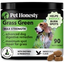 Grass Green Max Power Chews for Dogs - Premium Dog Urine Lawn Spot Saver תוסף - תומך בריאות, Gut & Urinary בריאות עם Probiotics, DL-Methionine & Yucca (ct Duck Flavor)