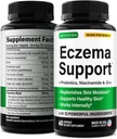 Greenford Eczema Treatment & Support for Natural Relief - מיוצר בארה"ב - ויטמינים עור וצמחים עבור אקסזמה, Acne, Psoriasis, Rosacea טיפול עם Zinc, Niacinamide & Probiotics - 60 קפסולות