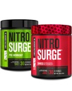 מפעל ג'ק Nitrosurge Pre-Workout in Green Apple & Fruit Punch Nitrosurge Shred Thermogenic Pre-Workout for Men & Women