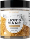 אבקת Mane Mushroom של אריה, תמצית של הגוף פריץ - 100g, תוסף המוח עבור זיכרון ו Focus, 30% Beta-glucans
