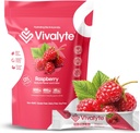 אבקה אלקטרוליטית No Sugar Stevia Sweetened 100% Natural hydrotion Packets - 20 Count | Sodium, Potassium Citrate & Magnesium L-Threonate (5.64, Raspberry)