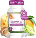 Zahler - ויטמין D3 10,000 IU Softgels (120 Count) ויטמין ידידותי צמחוני D עבור תמיכה Immune, העצם, שיניים ובריאות השרירים - תוסף ויטמין D3 יומי למבוגרים - Easy Swallow