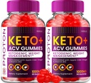 (2 Pack) Proton Keto ACV חניכיים מתקדמות, Proton Keto + ACVmies 1000 מ"ג, חלבון Apple Cider Vinegar Gummy Proton Gummies ביקורות, Proton Keto+ACV ויטמין B12 (120 חניכיים)