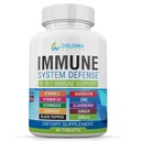 10 ב 1 Immune System תומך תוסף - ויטמין C (1000 מ"ג), Quercetin, ויטמין D3 (5000iu), Zinc (40 מ"ג), Elderberry, Echinacea, Turmeric, ג'ינג'ר, Garlic, Black Pepper
