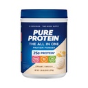 חלבון טהור All-In-One אבקה, וניל - Whey & Collagen, סיבים גבוהים, ויטמינים, לא תוספת סוכר, non-GMO, Gluten-Free, 1.25lb
