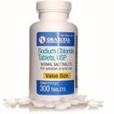 Sodium Chloride Tablet 1gm | Electrolyte Salt for POTS Syndrome ו- Dysautonomia Support; Rehydration מהיר - 15.4gr