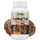 פארקר Naturals טורקיה Tail Mushroom קפסולות - תוסף אורגני Mushroom לתמיכה במערכת החיסון - 1000 מ"ג Premium Mushroom תוספי - 120 קפסולות