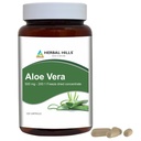HerBAL HILLS Aloe Vera קפסולות (Aloe barbadensis) | 120 קפסולות (500 מ"ג) | Pure Aloe Freeze Dried אבקת תוסף, ריכוז גבוה, תומך בסך הכל ב- Well-Being