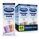 Pdialyte Electrolyte Solution Freezer Pops, hydrotion Variety Pack - Grape, Blue Raspberry, Cherry, Orange, Pack של 64