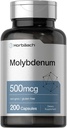 Horbaach Molybdenum תוסף | 500mcg | 200 קפסולות | Amino Acid Chelate