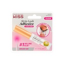 KISS Clear Strip Lash Adhesive with Aloe, חסימת מים, Formaldehyde ו-Asx Free, Odor Free, Cruelty Free, Super Strong Hold Eyelash Glue with Brush Applicator, 0.17 Oz.