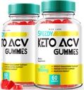 המעבדות - Speedy Extreme Keto Plus ACV Gummy לירידה במשקל מתקדמת עם Apple Cider Vinegar 2000 מ"ג תוסף (120 חניכיים)