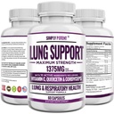 Lung Support Supplement for Lung Cleanse & Detox, כולל פורמולה - Quercetin with Bromelain Nettle ויטמין C2 & 500 מ"ג Cordyceps for Lung Health, Respiratory & Bronchial Support, 60 קפסולות