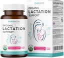 USDA אורגני Lactation תוסף - להגדיל את אספקת החלב עם תמיכה להנקה צמחית - סיוע עבור אמהות - אורגני: Fenugreek Seed, Fennel & Milk Thistle - 60 קפסולות טבעוניות (No Pills or Cookies)