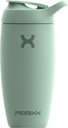 Promixx Pursuit Shaker Bottle Insulated Stainless Steel Water Bottle ו-Dark Cup, 18oz, Seagras Green