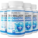 Probiotic 300 מיליארד CFU - 12 סטרינס עם אורגני Prebiotics for Digestive & Gut, Immune, Bloating Health - Probiotics for Women and Men - Daily Milk Free, Shelf Stable - 240 Counts