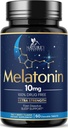 Melatonin 10mg Fast Dissolve Tablets - תוספת כוח, סוכר חינם מלטונין תוספי תמיכה שינה מנוחה, תוספת תמיכה טבעית עבור מבוגרים, טעים Strawberry פלמור, 60 טבליות