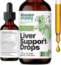 Forever Puppy Liver Support Drops for Dogs - תוספת חלב עבור כלבים - Liver Cleanse Detox Drops w/Liquid Silymarin Herb - Canines & ויטמינים עבור All Breeds & Sizes - 2 ozse Detox Drops