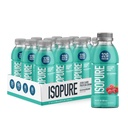 Isopure Zero Carb 32g Clear חלבון מוכן-to-Drink, חלבון Whey חלבונים Isolate, Blue Raspberry, 12 Pack (Packaging May Vary)
