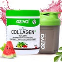 OZiva Vegan Collagen (Watermelon) עם Biotin & ויטמין C עבור Brighter & Youthful Skin; תוספת קולג'ן לנשים וגברים | צמחי מבוסס אבקה מוסמך 125g + Shaker