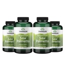 Swanson Saw Palmetto - Herbal Supplementing Male Prostate Health Support - Natural Hair Supplement & Urinary Health Support (540 מ"ג 250 קפסולות) (4 Pack)