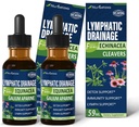 קלאס Lymphatic Drainage טיפות עבור Lymph Detox ניקוי, Gotas de Equinacea y Diente de Leon Drenaje Linfatico, Lymphedema תמיכה פורמולה עם Echinacea, להשתמש עם עיסוי כלי. 4oz