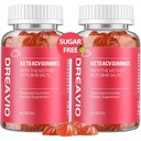 DREAVIO Keto ACV Gummies Advanced Weight Loss- Sugar Free 1000 מ"ג Apple Cider Vinegar Gummies for Women & Men, טבעוני Keto Apple Cider Vinegar תוסף למבוגרים
