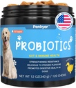 Probiotics for Dogs, כלב פרוביוטיקה צ'יפס עבור Gut Immunity Health Yeast Itchy Skin אוזנייםs Puppy Probioticos Digestive Enzymes with Prebiotics Chewable להפחית את שלשול גז אלרגיה