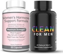 Re+Gen Nutrition נקי עבור גברים סיבים תוספי מזון ותמיכה של נשים, ויטמין E, Dong Quai, תוספי מזון טבעיים עבור Bloating, Constipation ובריאות Gut, St Softeners, מסייע ניקוי B, Dong Quai, תוספי מזון טבעיים עבור Bloating, Constipation and Gut Health, St Softeners, Helps ניקוי Bse B.