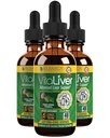 VitaLiver - Liver Health Supplement - תמיכה ב- Liver Cleanse & Detox - משלוח נוזלי עבור Absorption - Milk Thistle, Artichoke, Chanca Piedra, Dandelion & More!