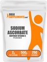 BulkSupplements.com Sodium Ascorbate אבקת - עבור תמיכה Immune, Sodium Ascorbate ויטמין C - ויטמין C, Gluten Free, 2g לכל שרת, 500g (1.1 lbs) (Pack of 1) (Pack of 1)
