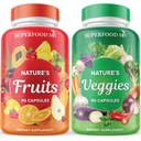 Superfood MD פירות & Veggies תוספת - מזון שלם מזון טבעי מזונות - עם Aloe Vera - Soy Free- 90 Count (Pack of 2)