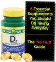 ויטמין D3 2000iu Softgels (50 mcg) (200 Count - 6+ חודש אספקת) בריאות העצם ו- Immune מעמק האביב. + "No Fluff"