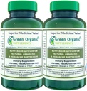 תוספי ירקות אורגניים Butterbur, Feverfew, Analgesic, Painkiller, & Headache Suppressor, 90 VCaps, High Absorbable, non-GMO, Gluten-Free (Pack of 2)