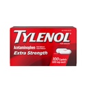 Tylenol תוספת כאבי כאב גלולות, Acetaminophen 500 מ"ג Caplets, כאב Reliever ו Fever להפחית תרופות עבור כאבי ראש, כאבי גב, Toothache & Minor דלקת פרקים, 100 Countבק